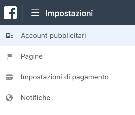 account pubblicitario