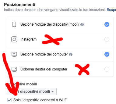 posizionamenti