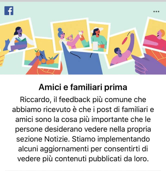 prima amici facebook